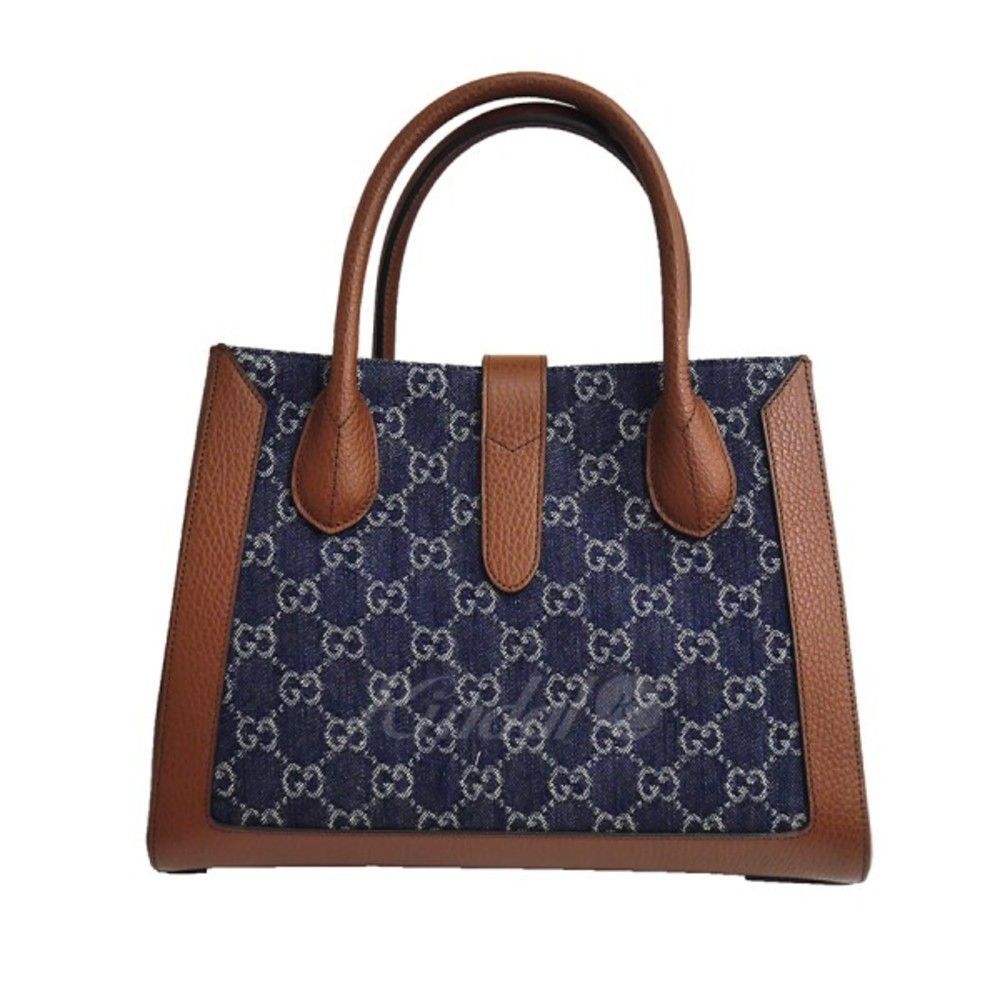 Gucci Jackie Blue Medium Tote Bag Shoulder Bag - Picture 2 of 5